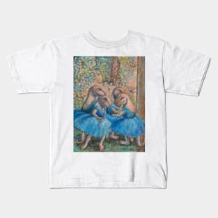 Dinos in Blue Kids T-Shirt